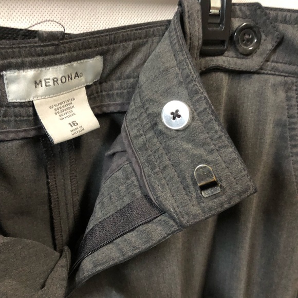 Merona Gray♥️Dress pants/ 16 plus size - Picture 11 of 14